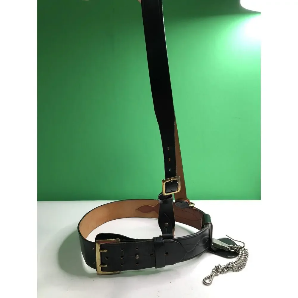 Vintage SPARTAN BRAND Armed Forces Equipment H. S. Meyer W. Germany BELT Leather